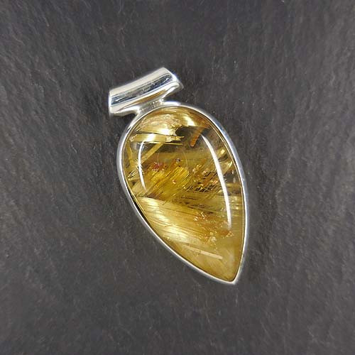 Rutilquarz Anhänger Tropfen (S9)